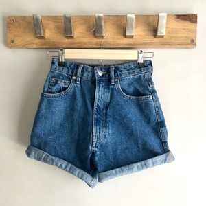 Zara Highwaisted Blue Jean Shorts